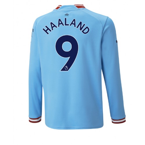 Manchester City Erling Haaland #9 Hjemmedrakt 2022-23 Langermet Manchester City Erling Haaland #9 Hjemmedrakt 2022-23 Langermet